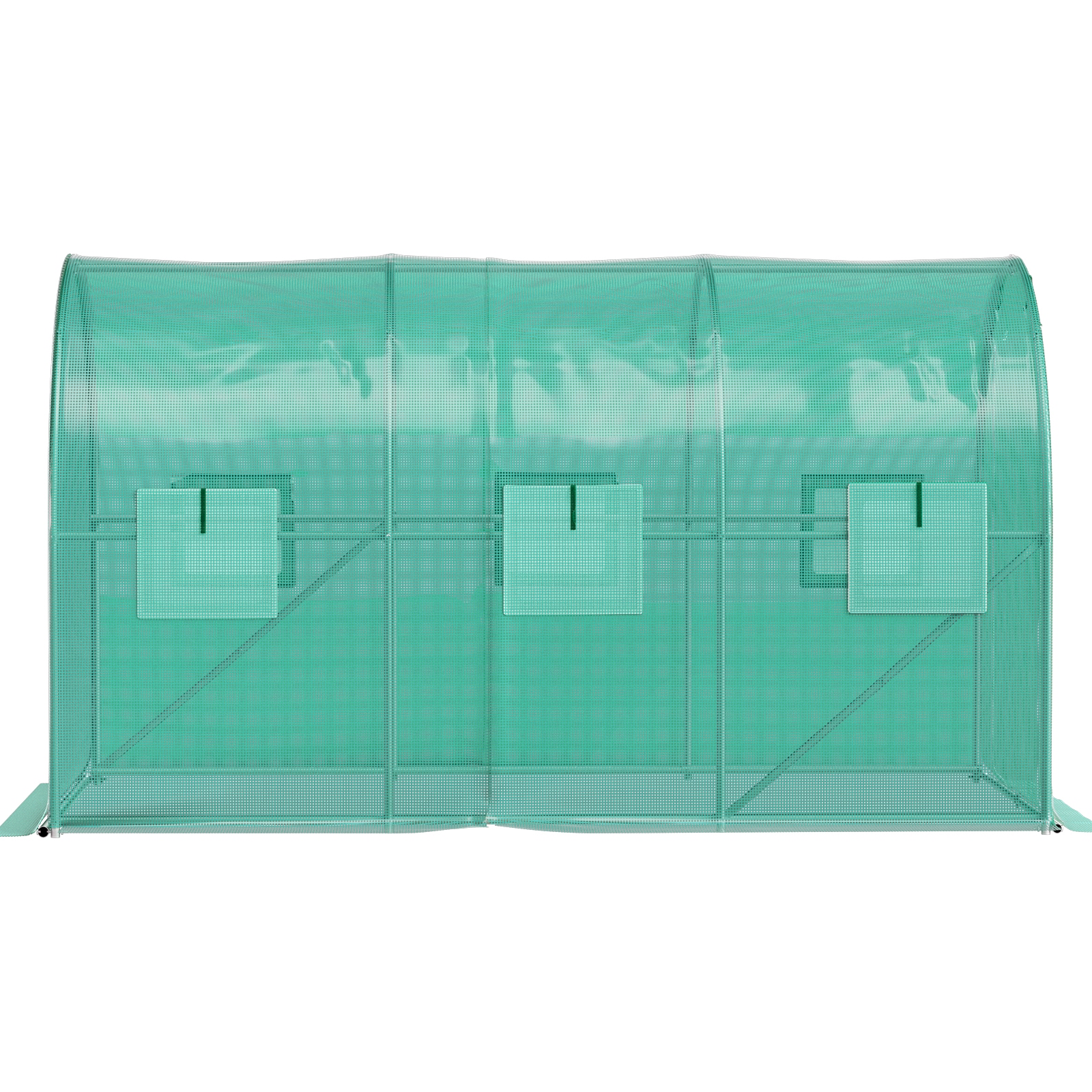 Walk-in Greenhouse Tunnel With Galvanized Steel Frame And Windows_voghion.com